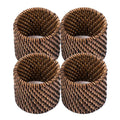 Rattan serviettring 4 stk mørk brun