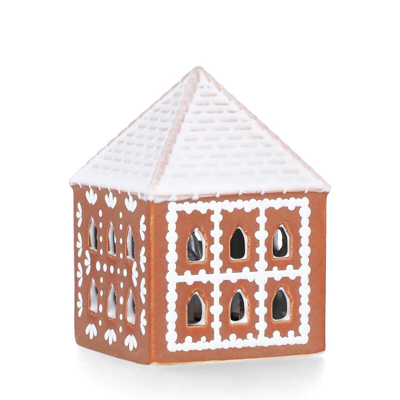 Gingerbread lyshus Hytte LED 7,5 brun