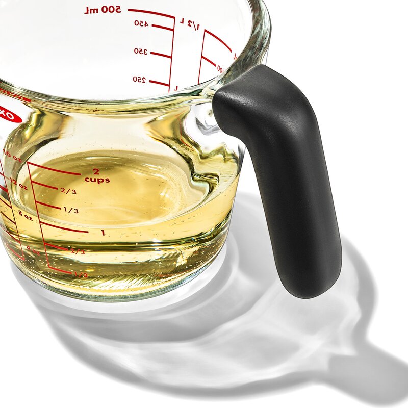 Målebeger m/lokk 0,5L glass