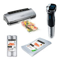 Sous Vide pakke med vakuummaskin og tilbehør sølv