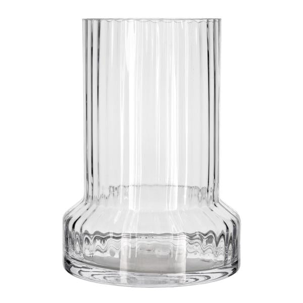 Hvils vase m/ riller 21x29 cm klar