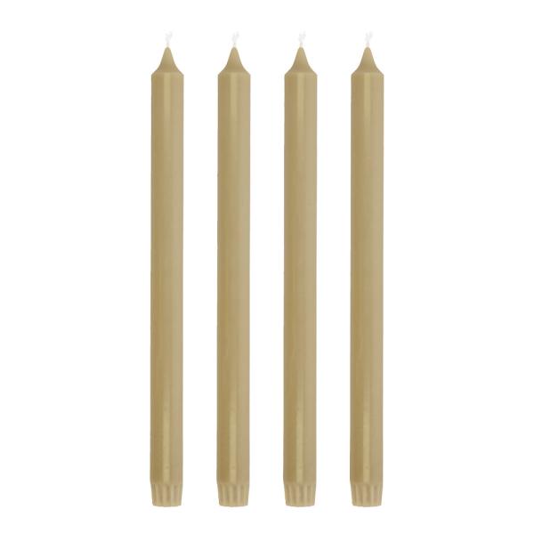 Aia kronelys 30 cm 4 stk sand