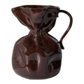 Crumple vase 26 cm brun