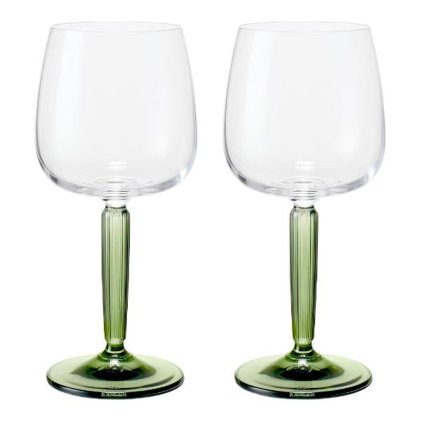 Hammershøi hvitvinsglass 35 cl 2 stk grønn