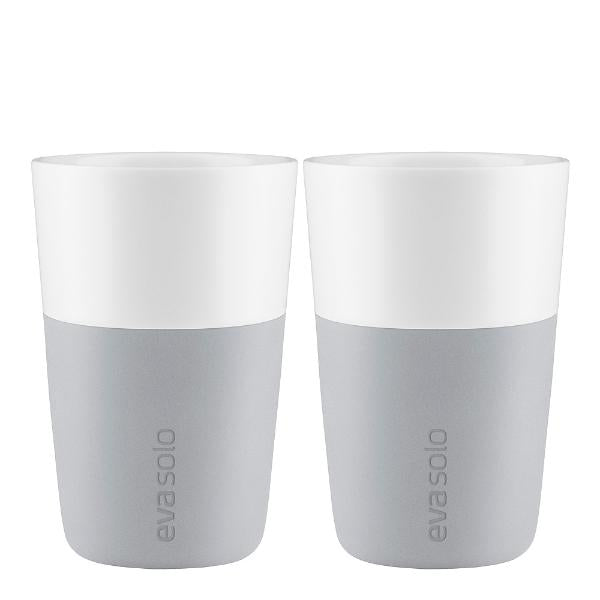 Caffé Latte krus 36 cl 2 stk marmor grå