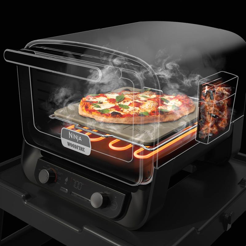 Woodfire elektrisk grill 2400W