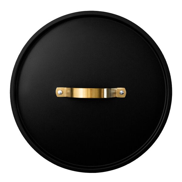Arvet universallokk 28 cm svart