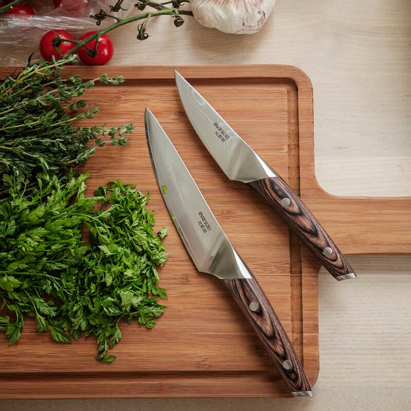 Nordic Kitchen urtekniv 9 cm pakkawood