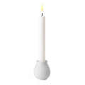 Curve lysestake h7 cm hvit