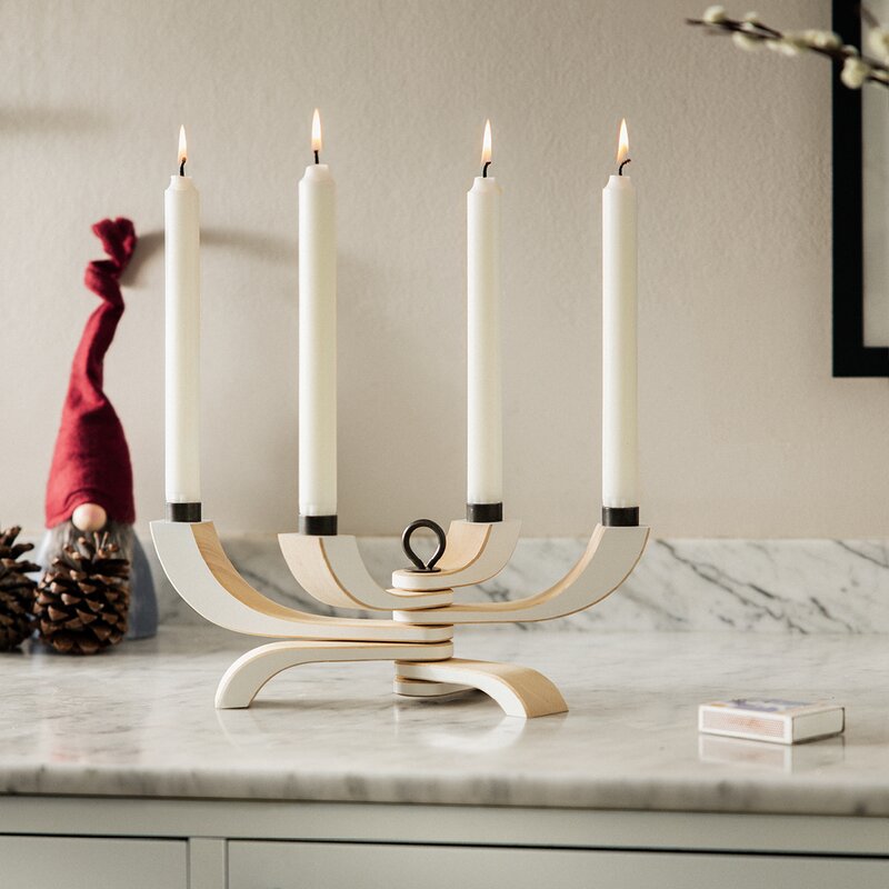 Nordic Light lysestake 20,5 cm hvit