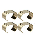RAW serviettring 4 stk champagne gold