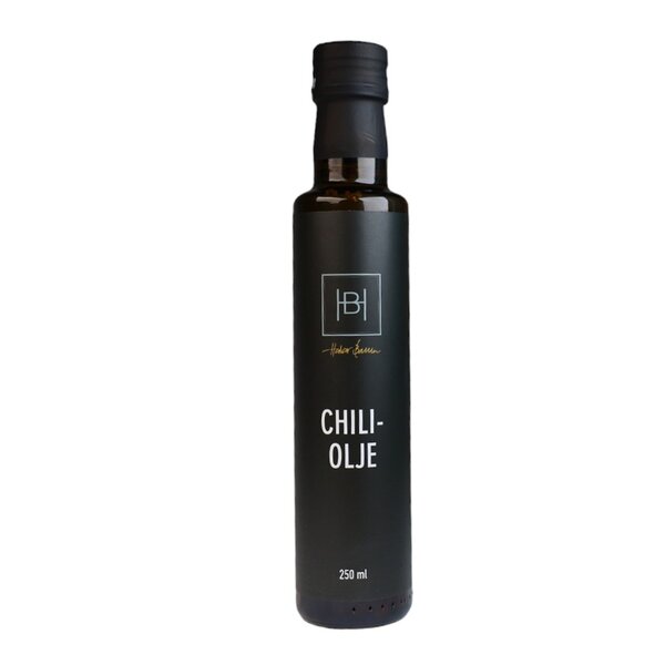 Halvor Bakke chiliolje 250 ml svart