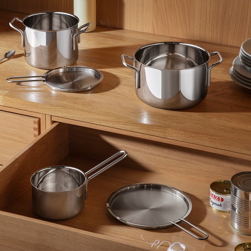 Stainless Steel grytesett 3 deler