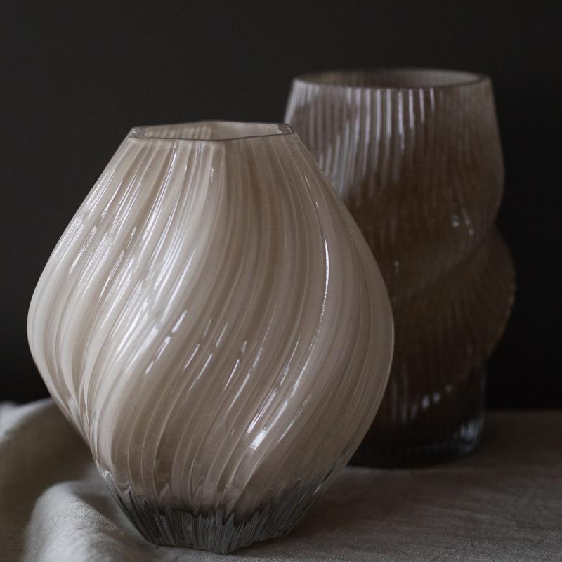 Fano vase 25 cm taupe
