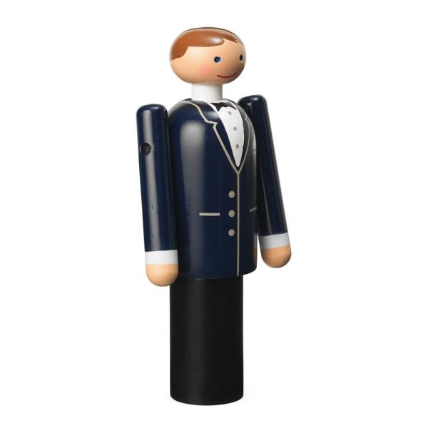 Groom 12 cm blå/sort/hvid