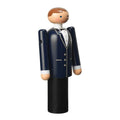 Groom 12 cm blå/sort/hvid