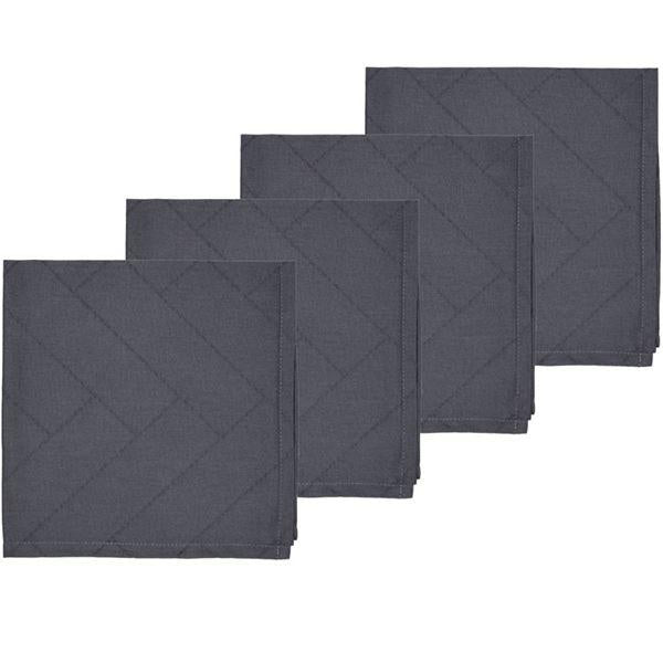 Tiles damask tøyserviett 4 stk ash