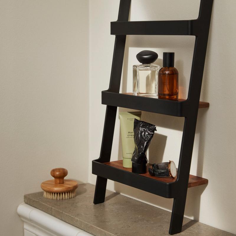 Nordic kitchen minihylle 50 cm svart/bambus