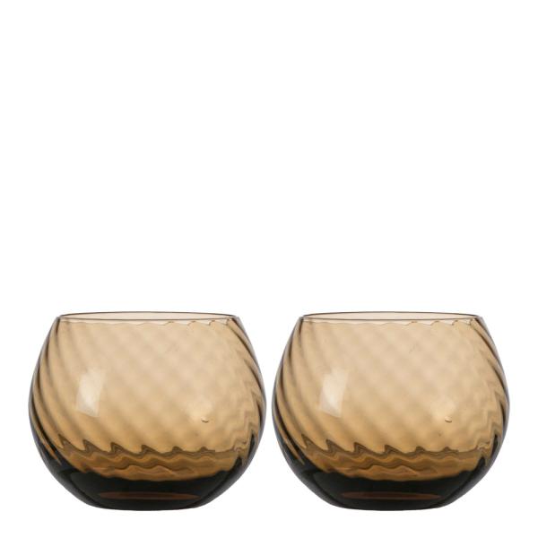 Opacity vannglass 22 cl 2 stk brun