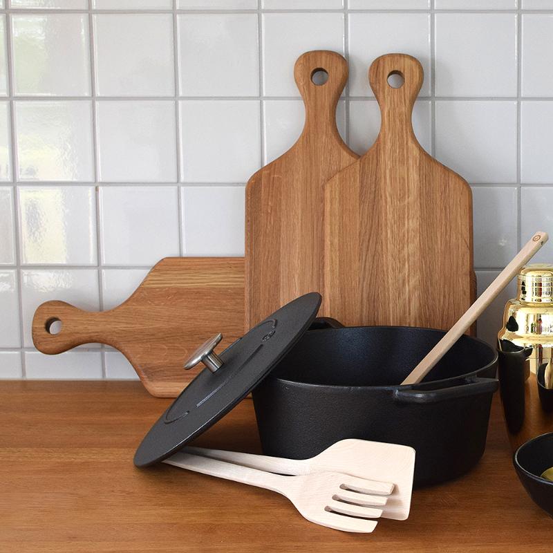 Signerat skjærebrett 40x17 cm eik
