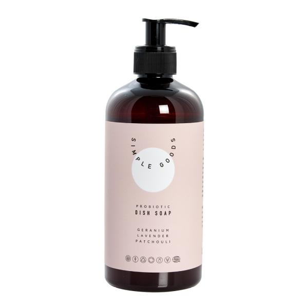 Geranium oppvasksåpe 450 ml pumpeflaske lys rosa