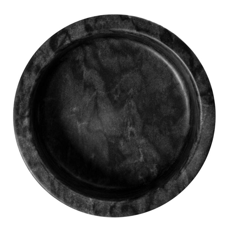 Marmor fat 12 cm svart