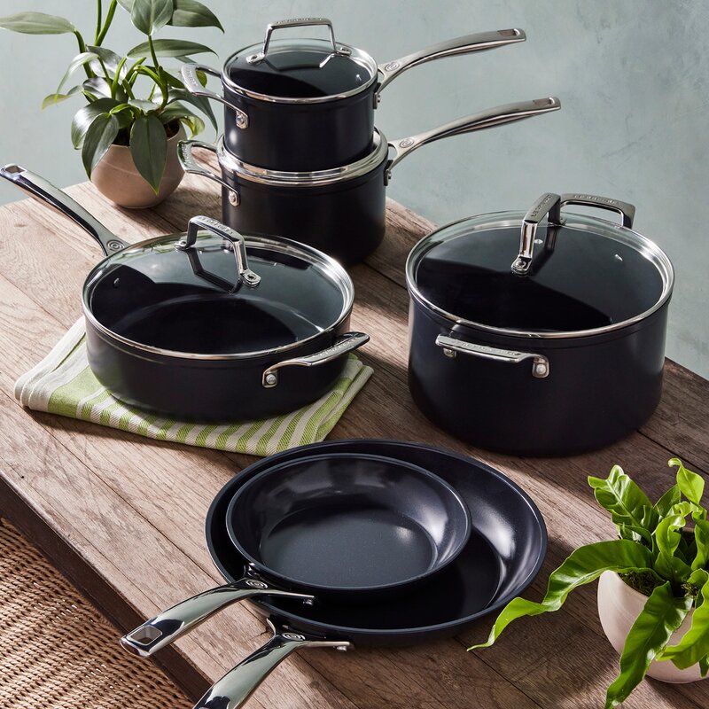 ENSC gryte med glasslokk 6L 24 cm black