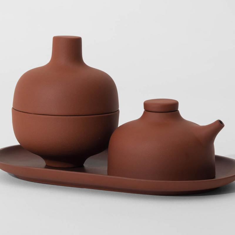 Sand Secrets ovalt fat red clay