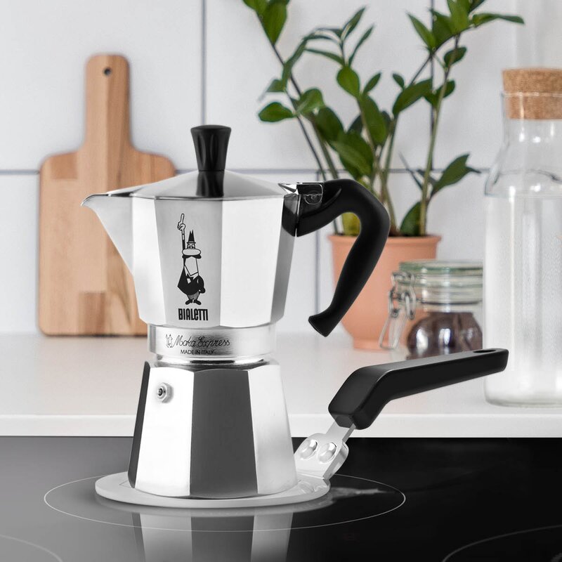 Induksjonsplate for espressokanne