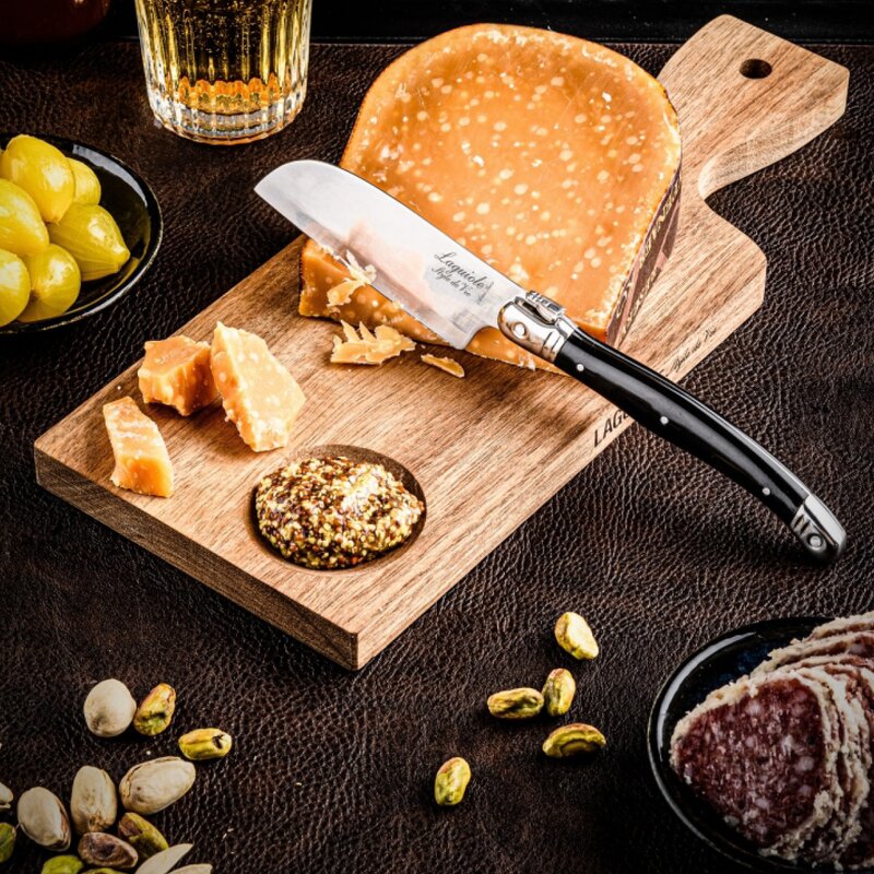 Skjærebrett/ostekniv santoku 2 stk svart
