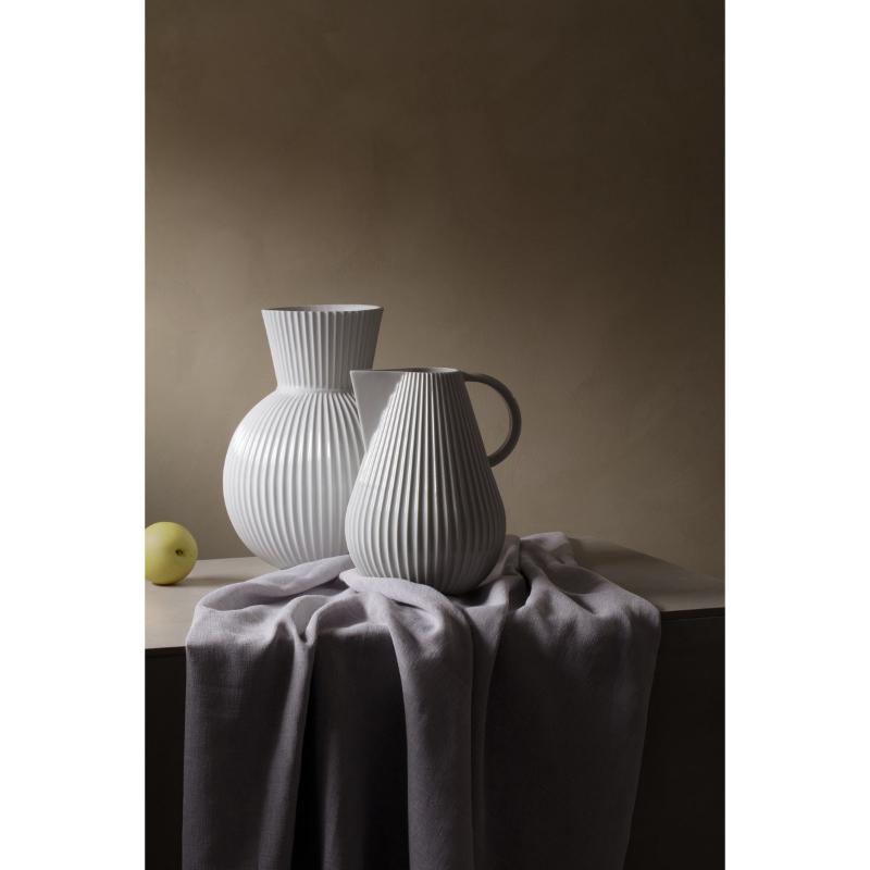 Tura kanne/vase h27,5 hvit