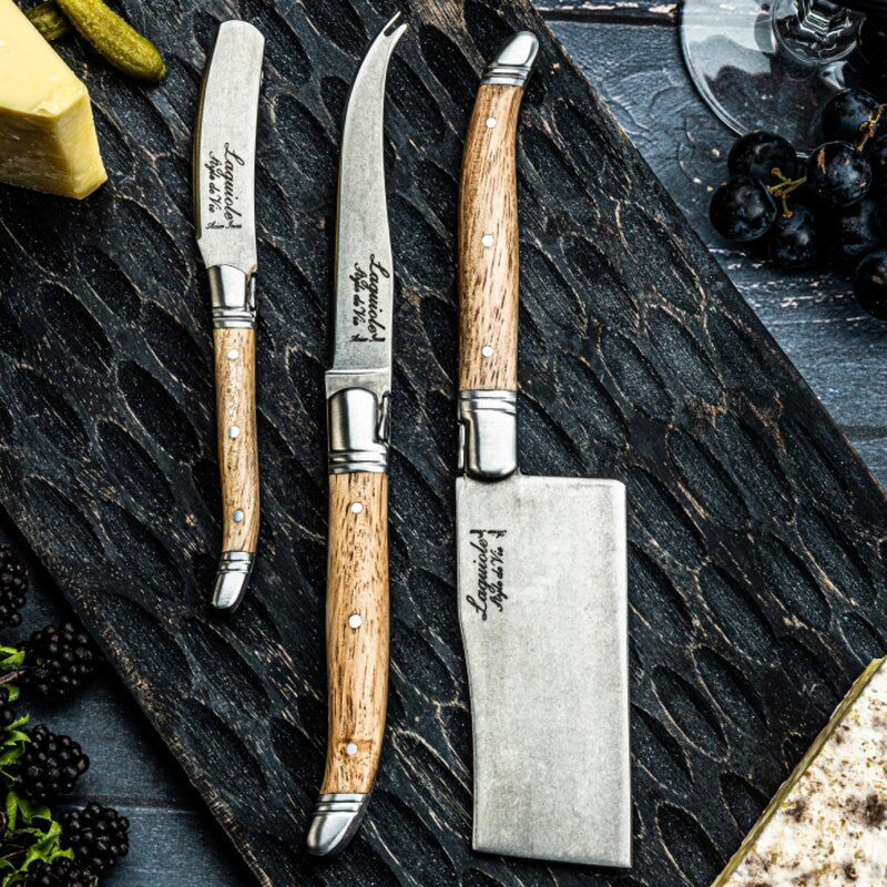 Ostekniver 3 stk oak stonewash