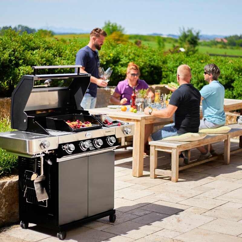 Videro G4-S Vario+ gassgrill 20500W svart