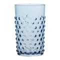 Hobnail glass 20 cl misty blue