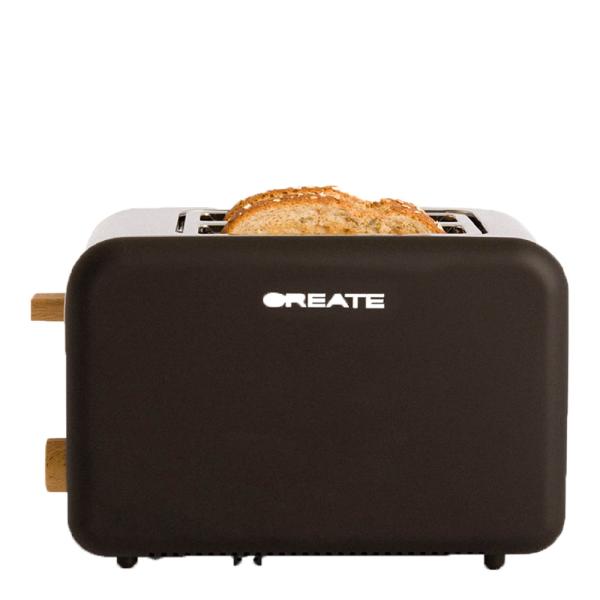Toast Retro brødrister svart