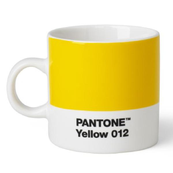PANTONE espressokopp med hank 12 cl gul