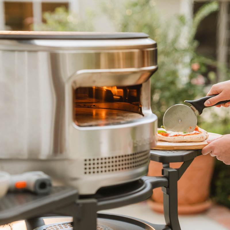 Stativ til pizzaovn svart