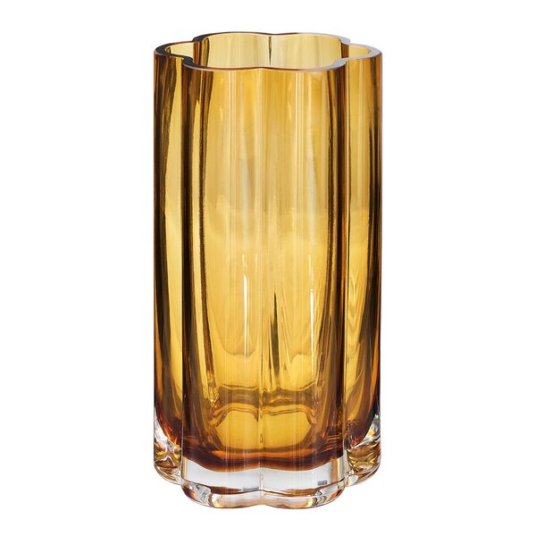 Hanami glassvase 9x18 cm cognac