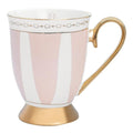 Strisce kopp 28 cl rosa/gull
