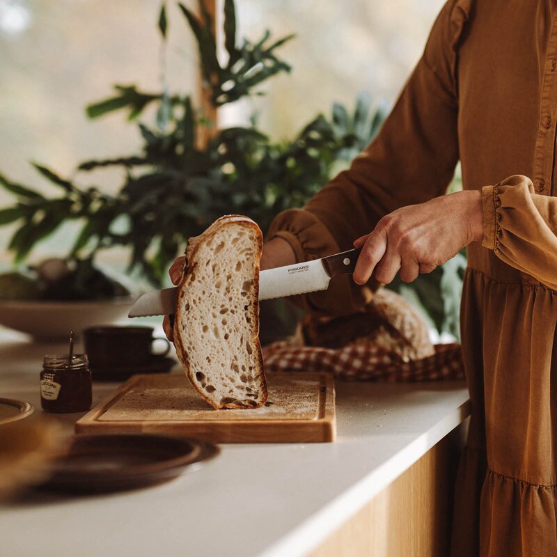 Folken brødkniv 21 cm tre/stål