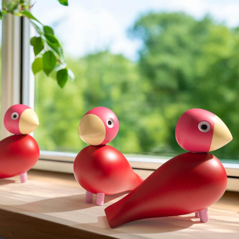 Bird flora 2024 12,5 cm pink