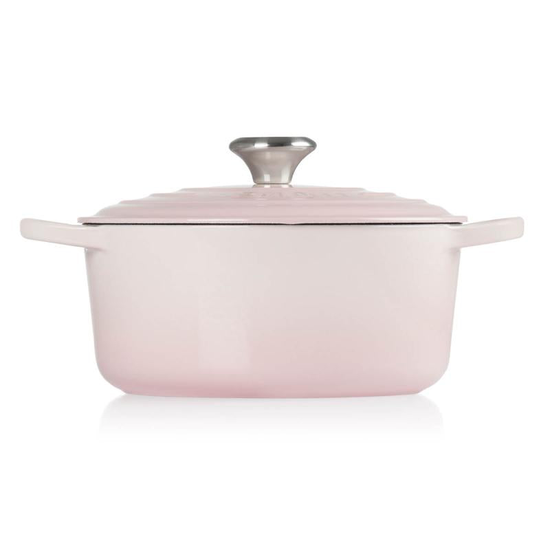 Signature støpejernsgryte rund 24 cm 4,2L shell pink