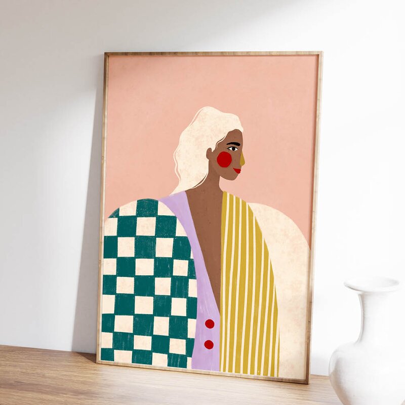 Bea Muller poster 50x70 cm funky blouse