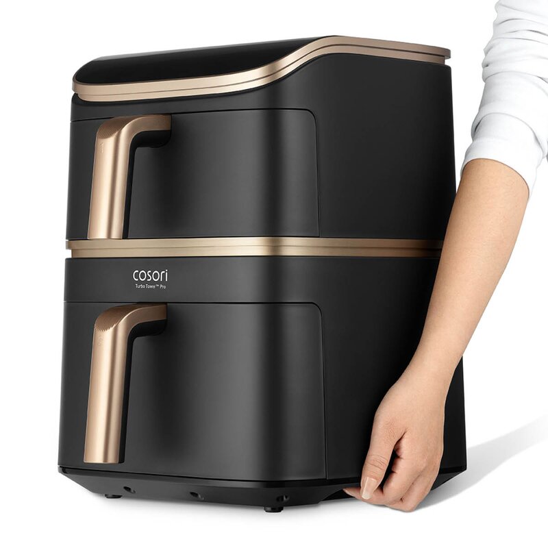 Turbo Tower Pro airfryer 10,8L mørk grå/roségull