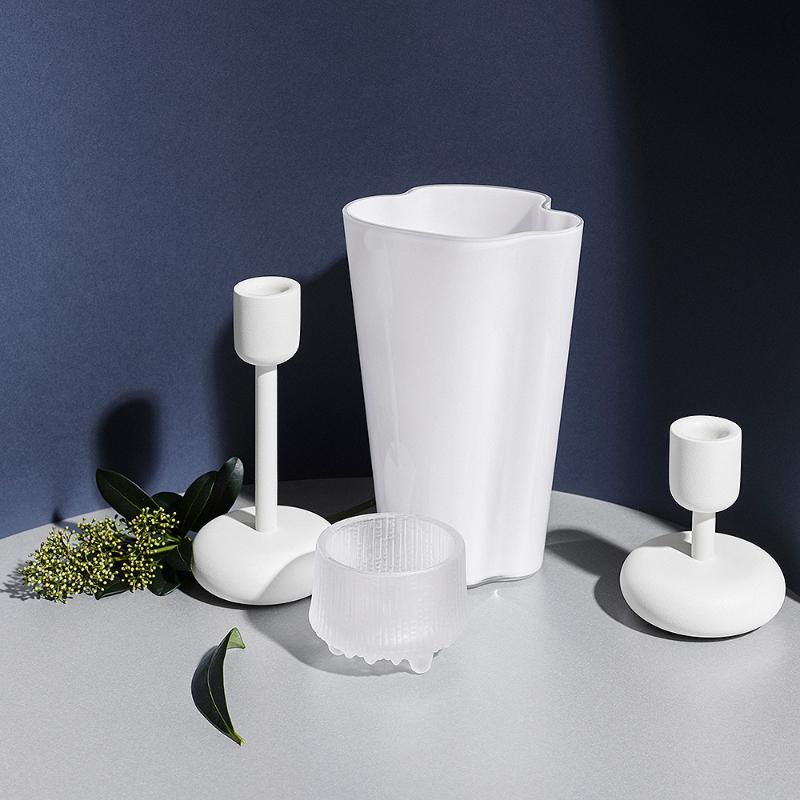 Alvar Aalto vase 22 cm hvit