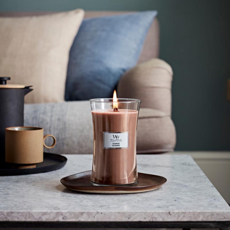 Hourglass duftlys stor cashmere
