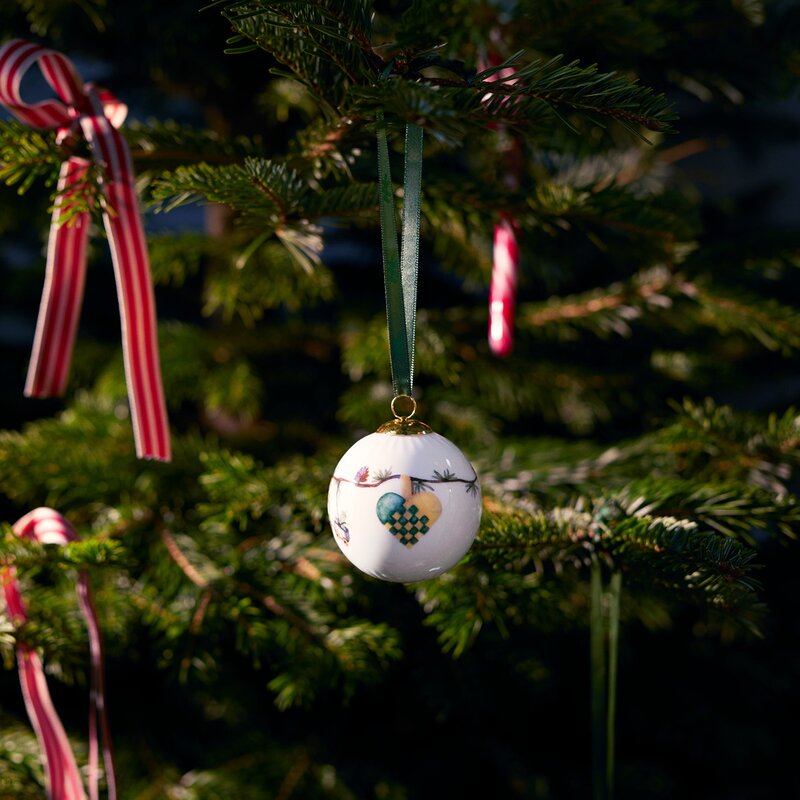 Hammershøi Christmas kule 2024 6 cm hvit