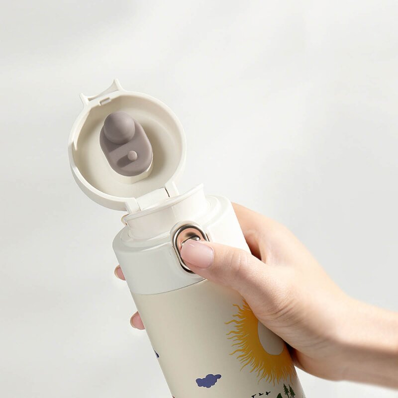 Mummi termokopp 42 cl grønn/hvit