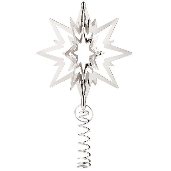Top Star toppstjerne medium 21 cm sølv