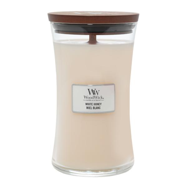 Hourglass duftlys stor white honey